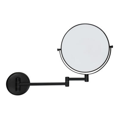 Espelho Aumento Dupla Face Preto Mate (3X)